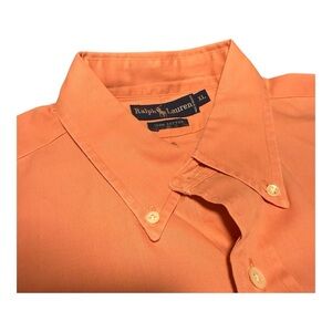 VTG Ralph Lauren Button Down shirt XL Twill Pony Oxford Pink